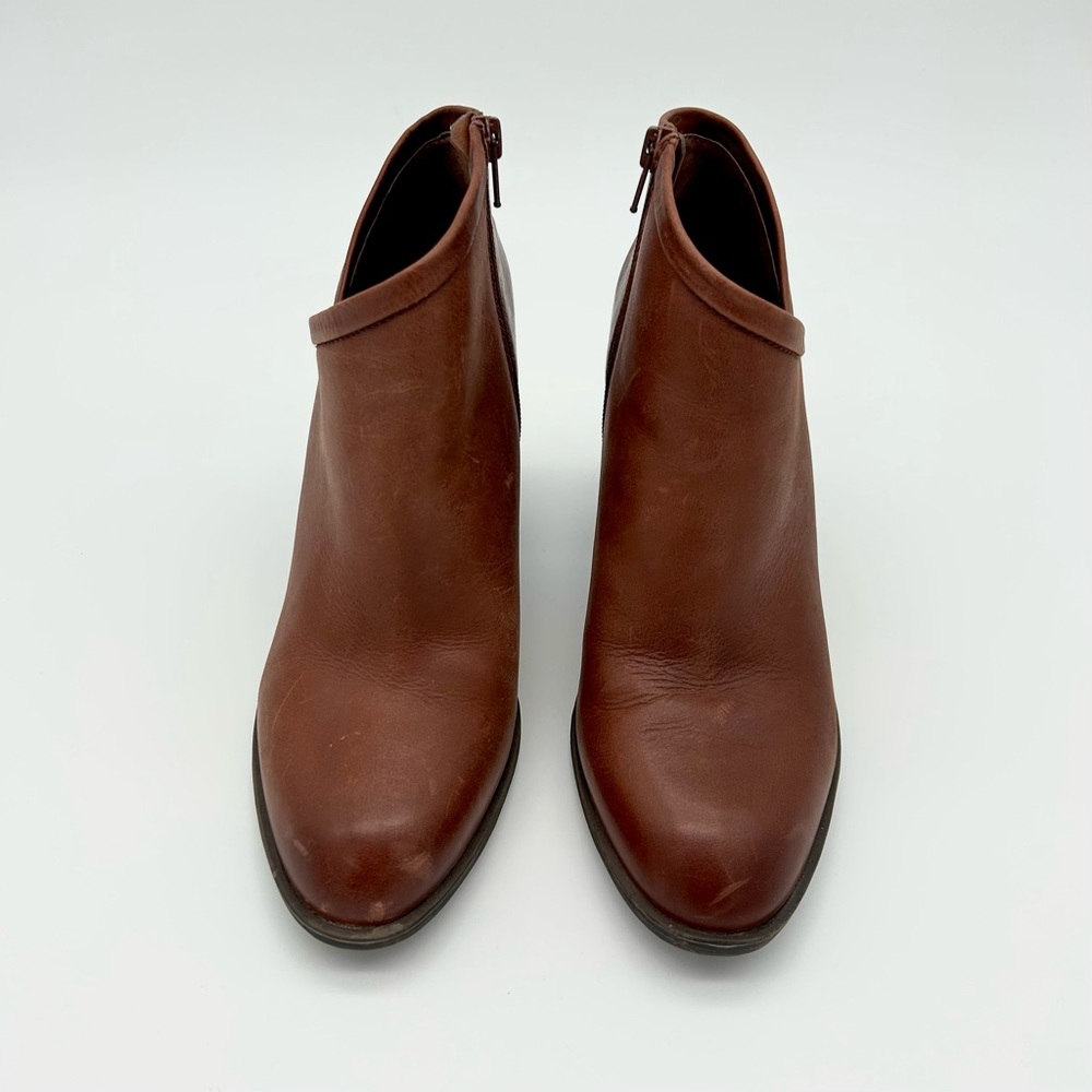 Lucky Brand Chestnut Leather Booties